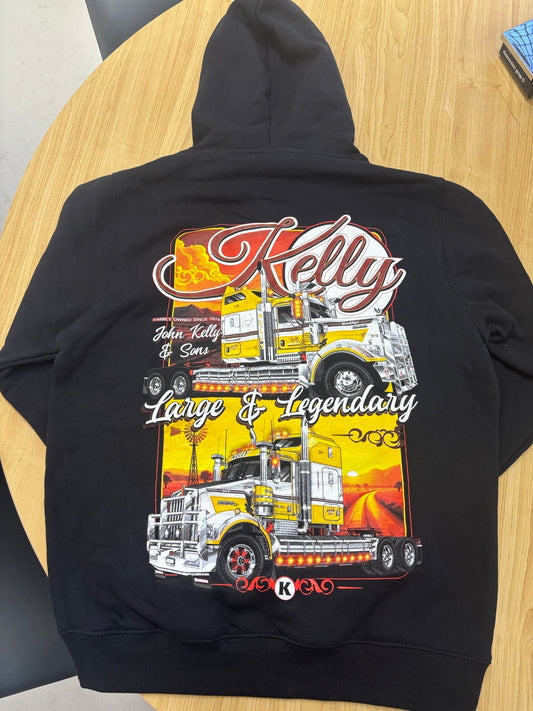 Large & Legendary Black Hoodie